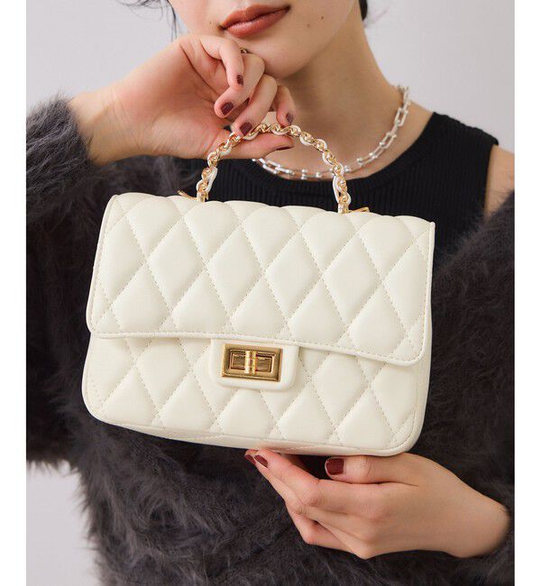 VIS「チェーンハンドルキルティングショルダーバッグ/2WAY・一部WEB限定カラー」|ショルダー・メッセンジャー|