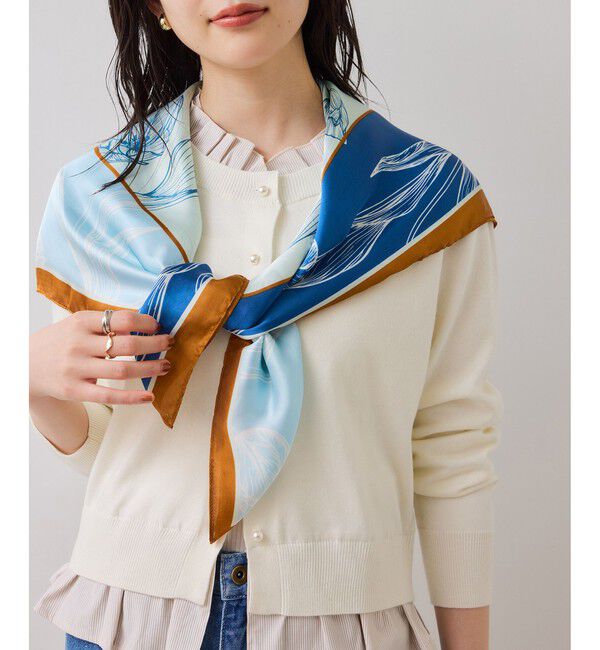 VIS「フリル襟ドッキングニットカーディガントップス」|ニット・セーター|