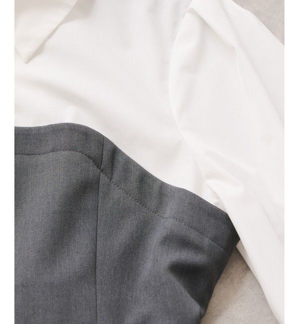 VIS「【美easy】コンフォートボウタイドッキングシャツ/イージーケア・2WAY」|シャツ・ブラウス|