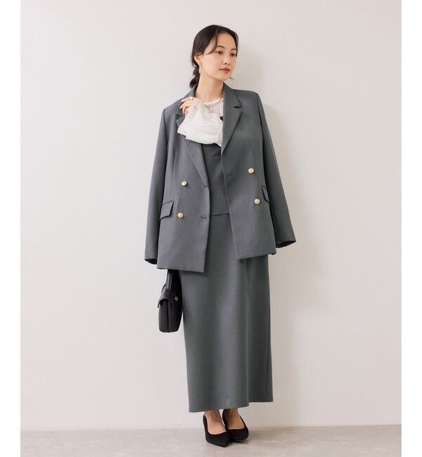 VIS「【WEB限定】美easyコンフォートツイルペプラム切替キャミワンピース/イージーケア・UVケア」|ワンピース|