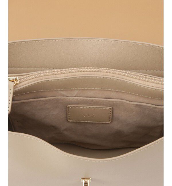 VIS「ひねり金具ワンハンドルバッグ/2WAY,軽量」|ハンドバッグ|