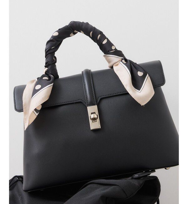 VIS「ドット柄スカーフ 70&times;70cm」|バンダナ・スカーフ|