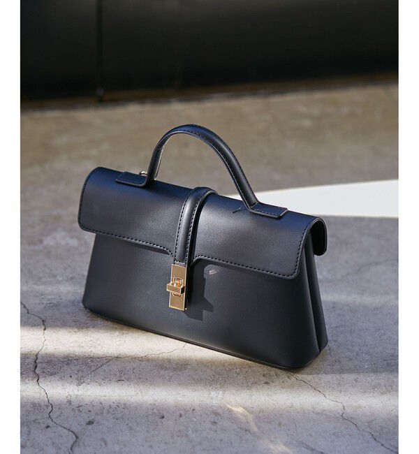 VIS「ひねり金具ワンハンドルミニショルダーバッグ/2WAY,WEB限定カラーあり」|ショルダー・メッセンジャー|ブラック系(02)