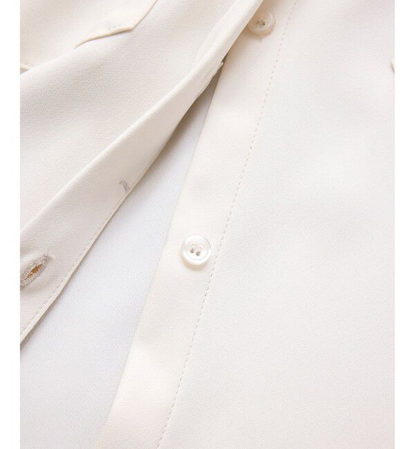 VIS「メタル釦シャツブラウス/イージーケア」|シャツ・ブラウス|