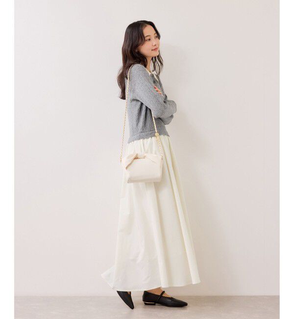 VIS「ダブルカラーポロニットドッキングワンピース」|ワンピース|