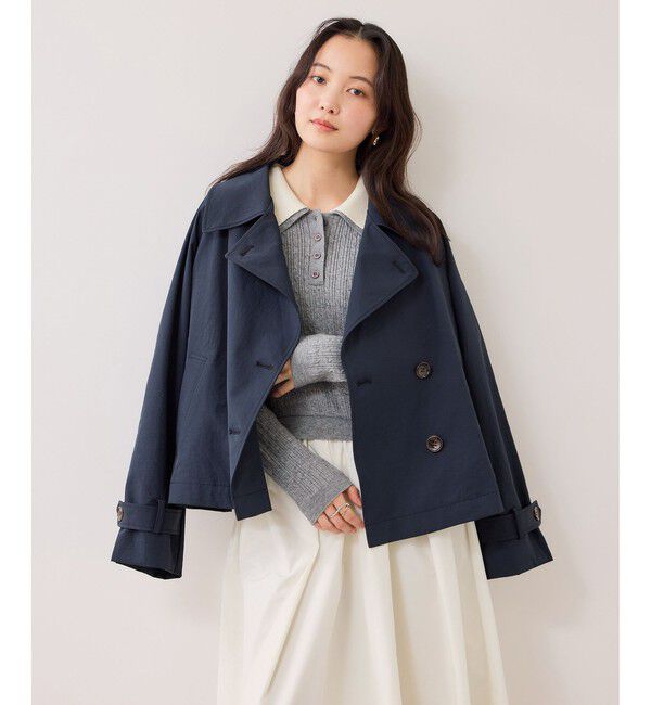 VIS「ダブルカラーポロニットドッキングワンピース」|ワンピース|