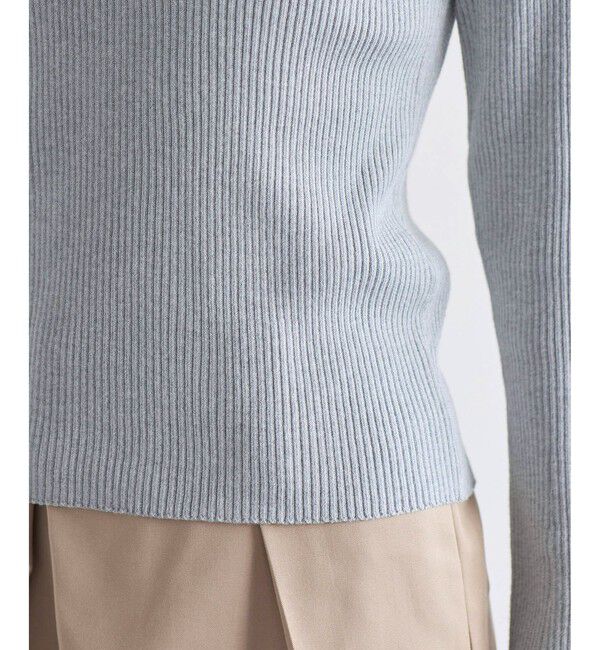 VIS「ダブルカラーポロニットトップス」|ニット・セーター|