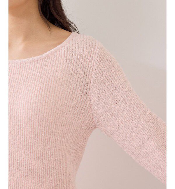 VIS「スラブヤーンペプラムフリルニットプルオーバー」|ニット・セーター|