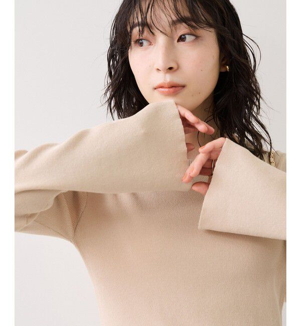 VIS「裾フリルティアードドッキングニット」|ニット・セーター|