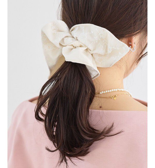 VIS「レースコンビシュシュ」|ヘアゴム・シュシュ|