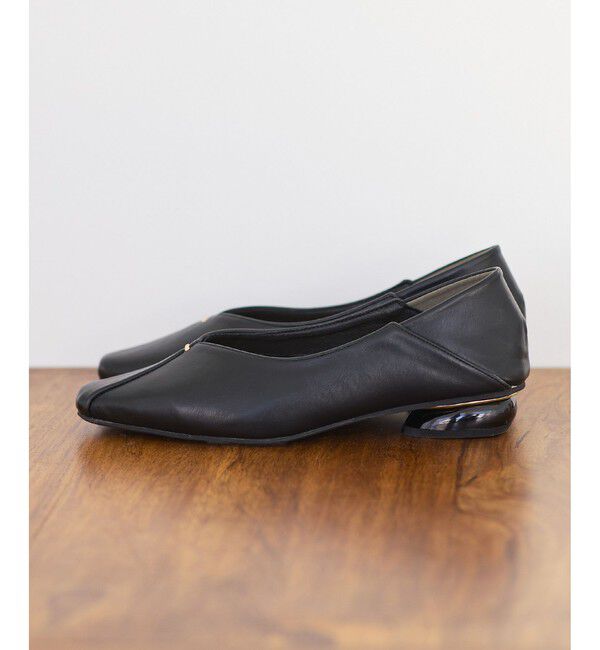 VIS「さっと履けるVカットバブーシュパンプス/2WAY」|パンプス|