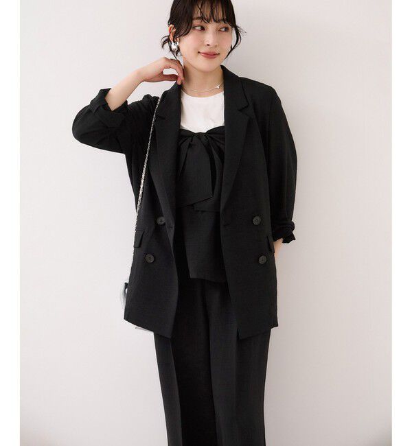 VIS「美easyリネンライクリボンビスチェトップス/イージーケア・接触冷感・セットアップ対応」|Tシャツ・カットソー|