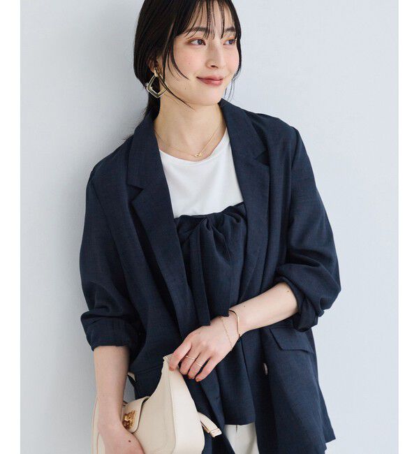 VIS「美easyリネンライクリボンビスチェトップス/イージーケア・接触冷感・セットアップ対応」|Tシャツ・カットソー|