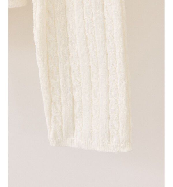 VIS「【POLO BCS】VIS別注ケーブルドレープトップス」|ニット・セーター|