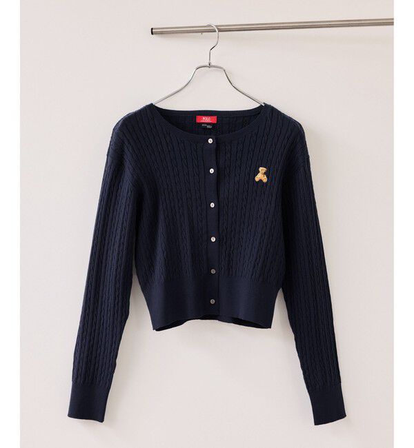VIS「【POLO BCS】VIS別注ミニケーブルノーカラーカーディガン」|カーディガン|
