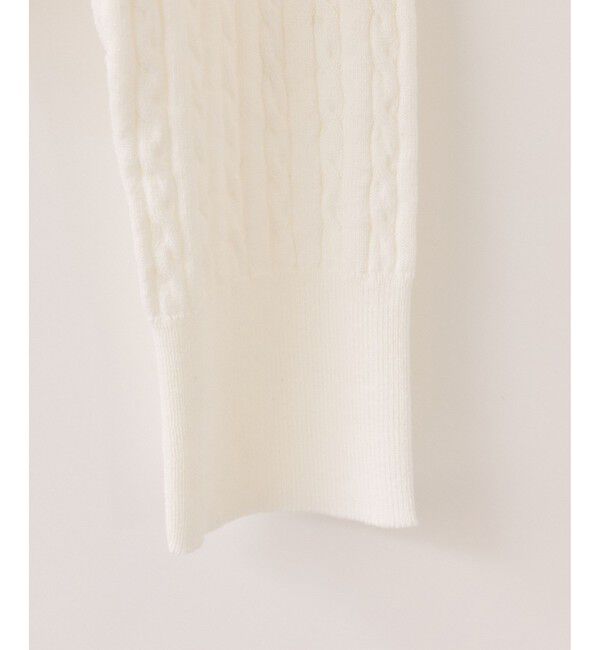 VIS「【POLO BCS】VIS別注ミニケーブルノーカラーカーディガン」|カーディガン|