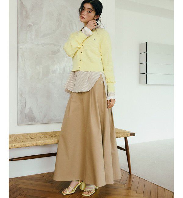 VIS「【POLO BCS】VIS別注ミニケーブルノーカラーカーディガン」|カーディガン|