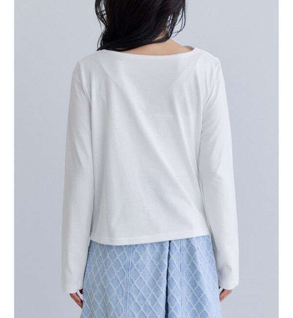 VIS「【WEB限定】長袖ドレープカットソー」|Tシャツ・カットソー|