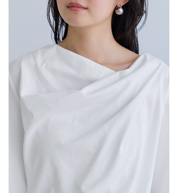 VIS「【WEB限定】長袖ドレープカットソー」|Tシャツ・カットソー|