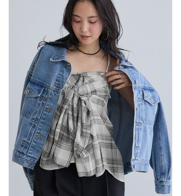VIS「チェック＆シアーオーバーシャツ」|シャツ・ブラウス|