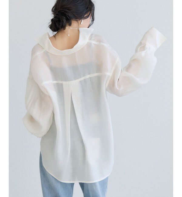 VIS「チェック＆シアーオーバーシャツ」|シャツ・ブラウス|