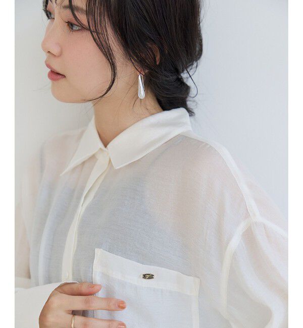 VIS「チェック＆シアーオーバーシャツ」|シャツ・ブラウス|