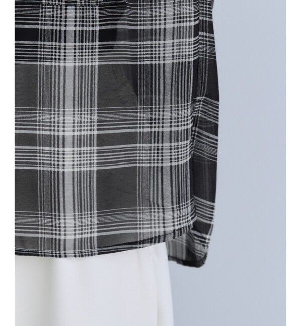 VIS「チェック＆シアーオーバーシャツ」|シャツ・ブラウス|