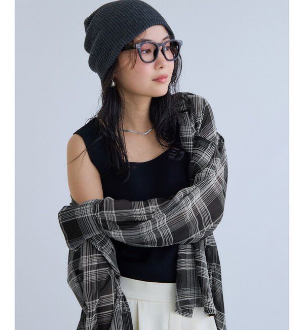 VIS「チェック＆シアーオーバーシャツ」|シャツ・ブラウス|