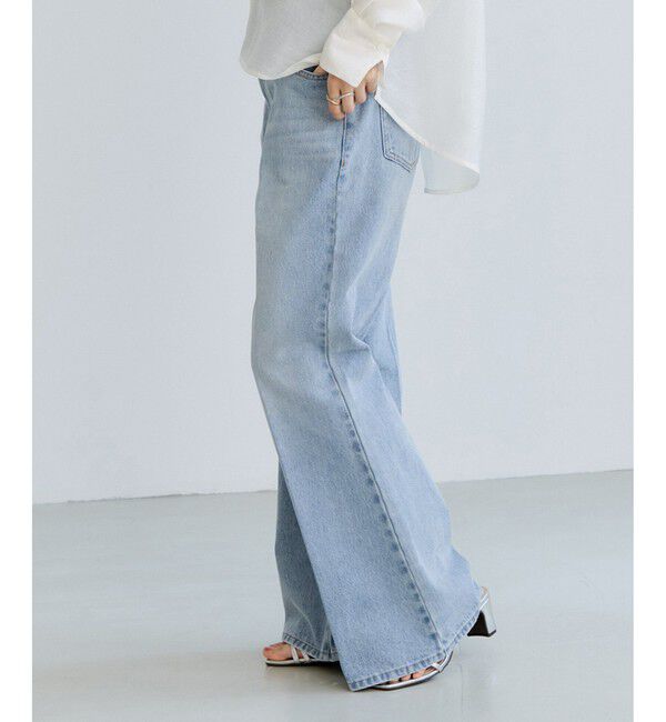 VIS「カラーフレアデニムパンツ」|デニム|