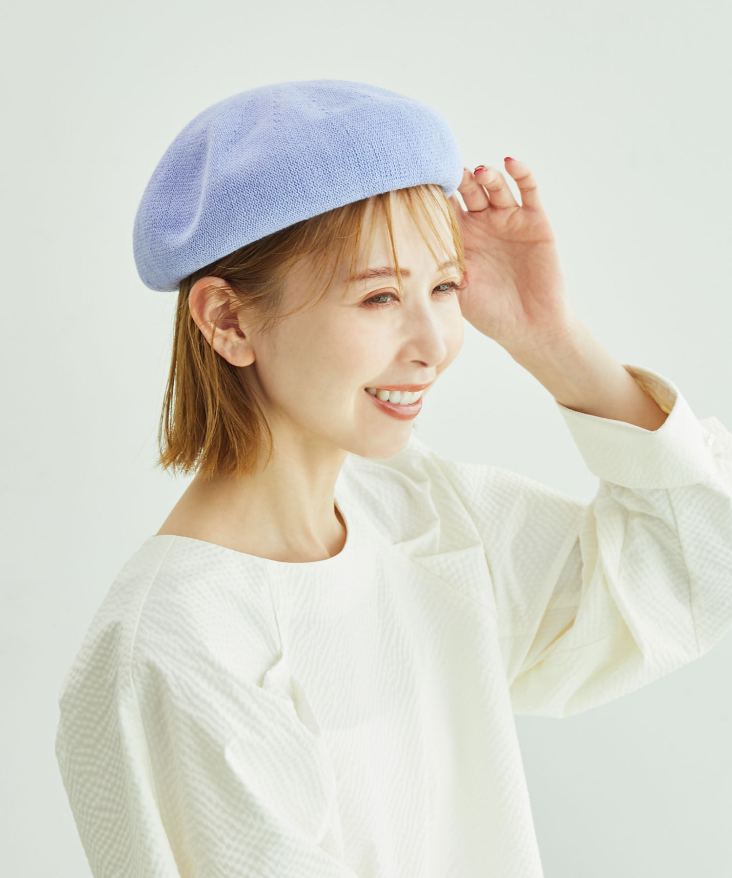 ROPE PICNIC PASSAGE「サーモベレー帽」|ハンチング・ベレー帽|ブルー系(45)