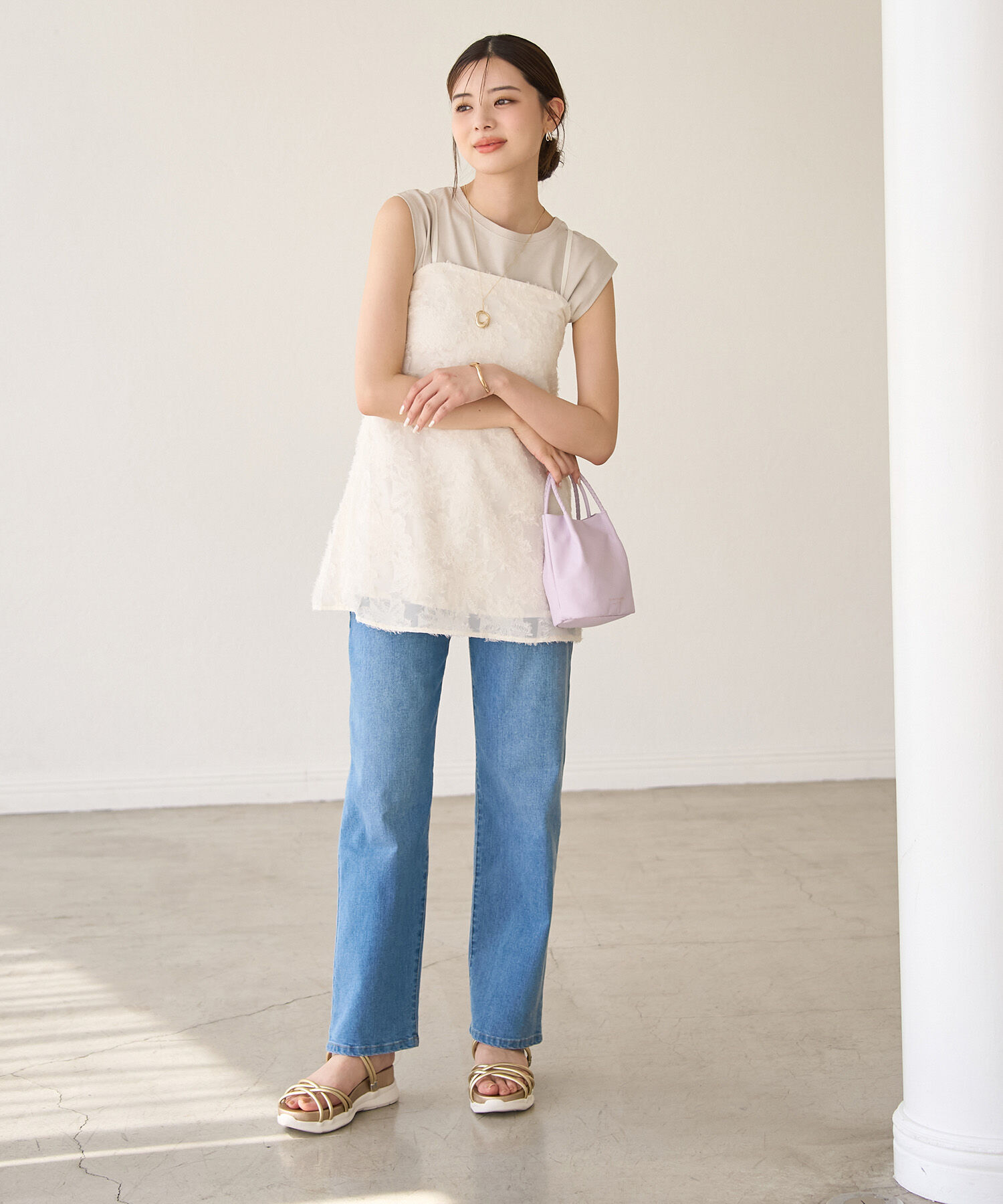 Rope&rsquo;Picnic「フリンジキャミビスチェ」|キャミソール|