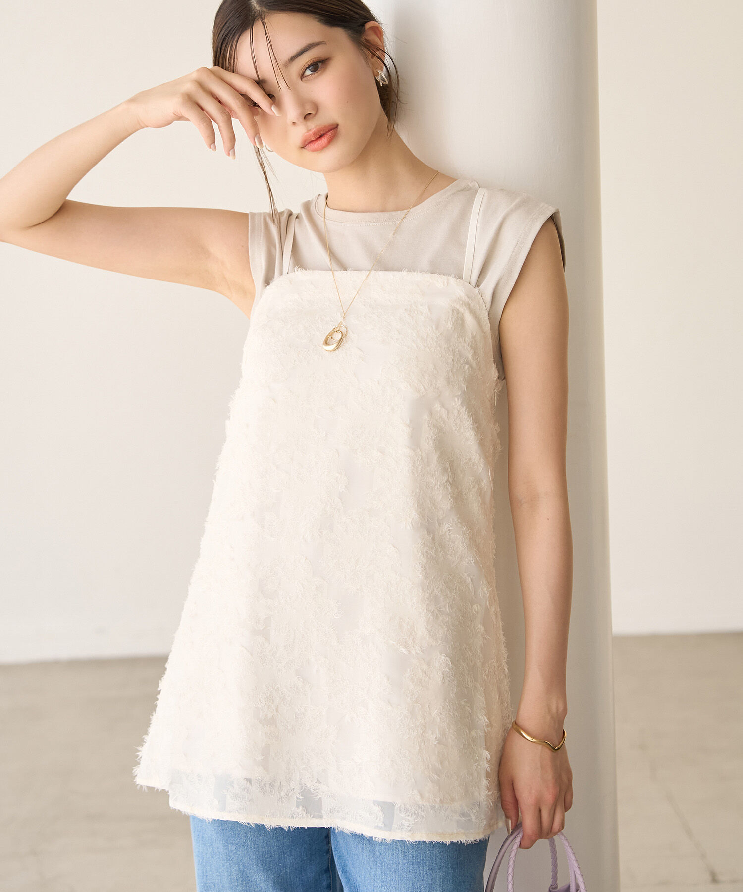 Rope&rsquo;Picnic「フリンジキャミビスチェ」|キャミソール|