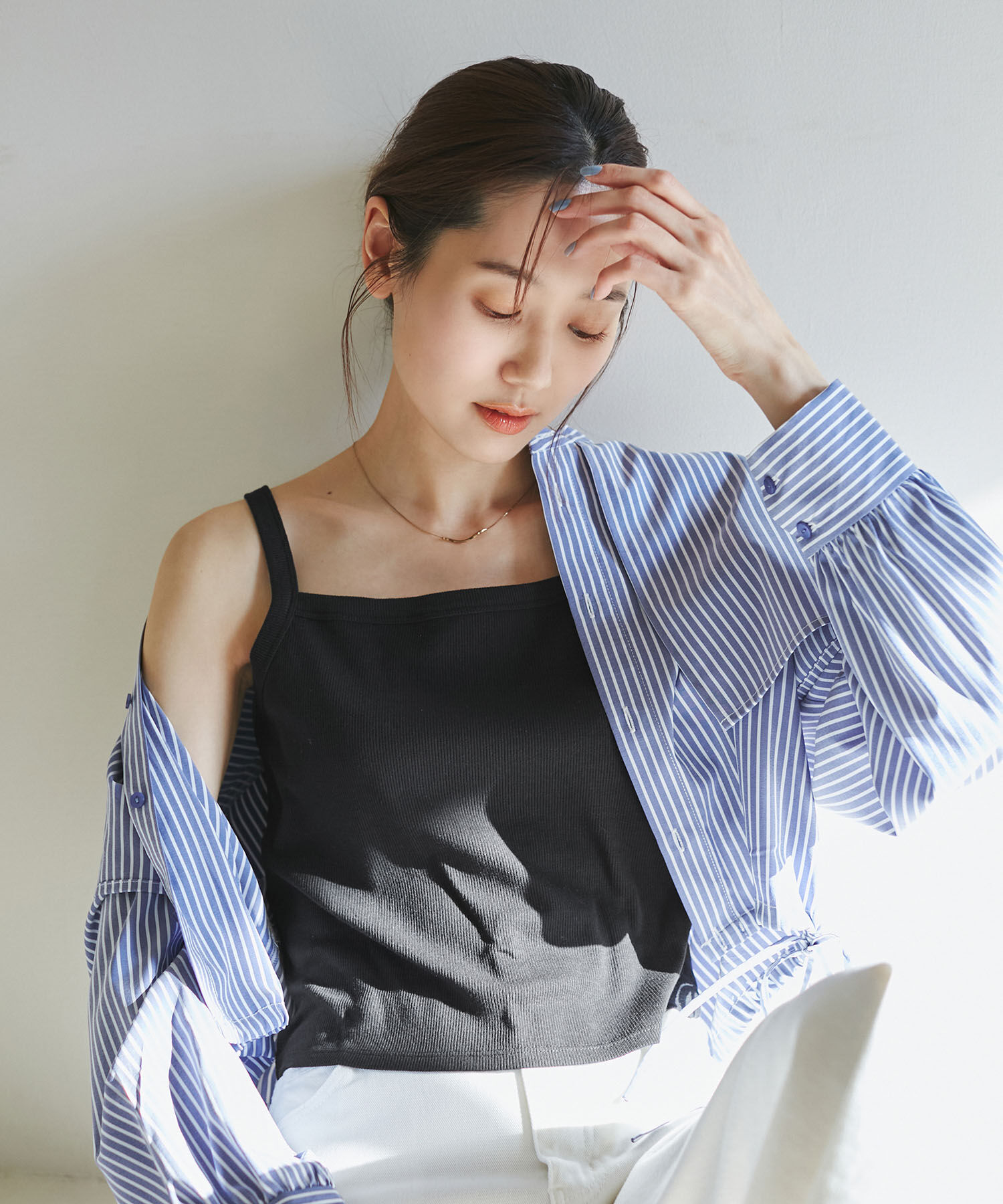 Rope&rsquo;Picnic「クロップドテレコタンクインナー」|タンクトップ|