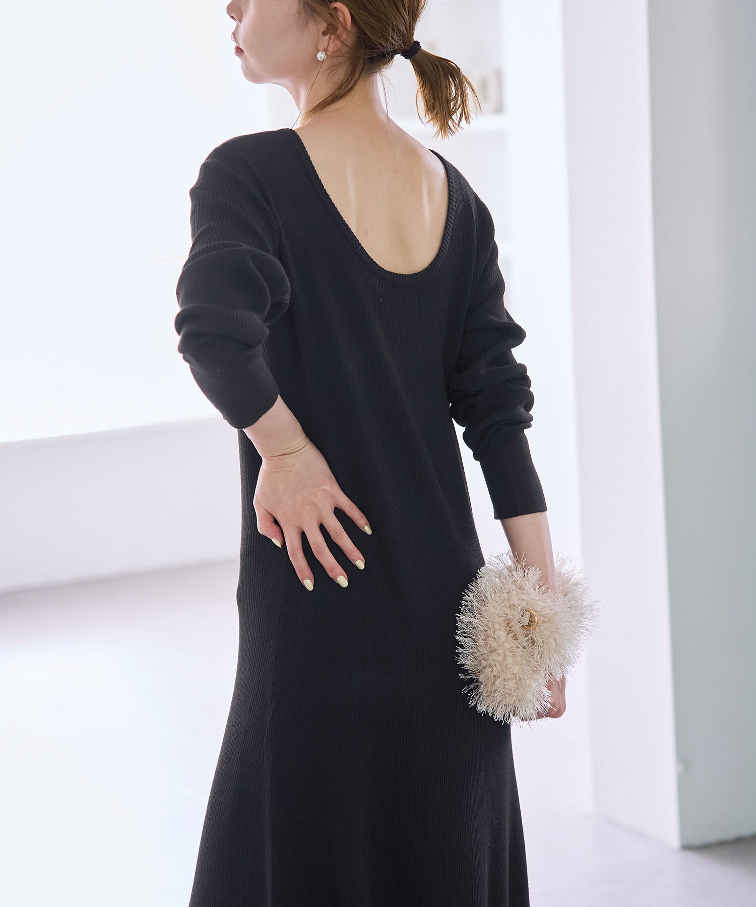 Rope&rsquo;Picnic「ラメリブニットワンピース」|ワンピース|