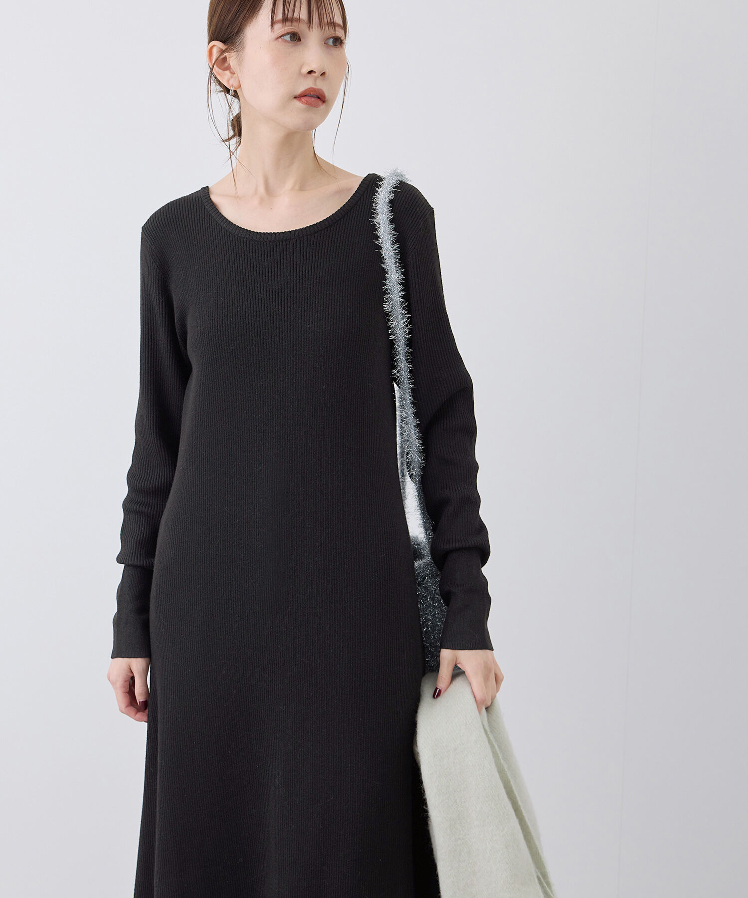 Rope&rsquo;Picnic「ラメリブニットワンピース」|ワンピース|