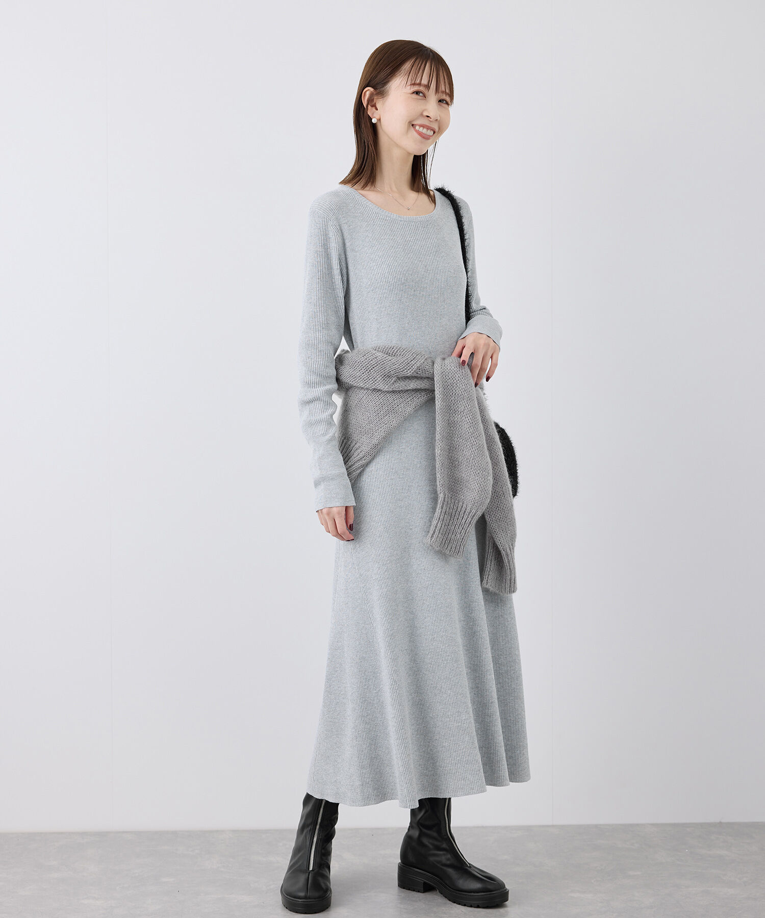 Rope&rsquo;Picnic「ラメリブニットワンピース」|ワンピース|