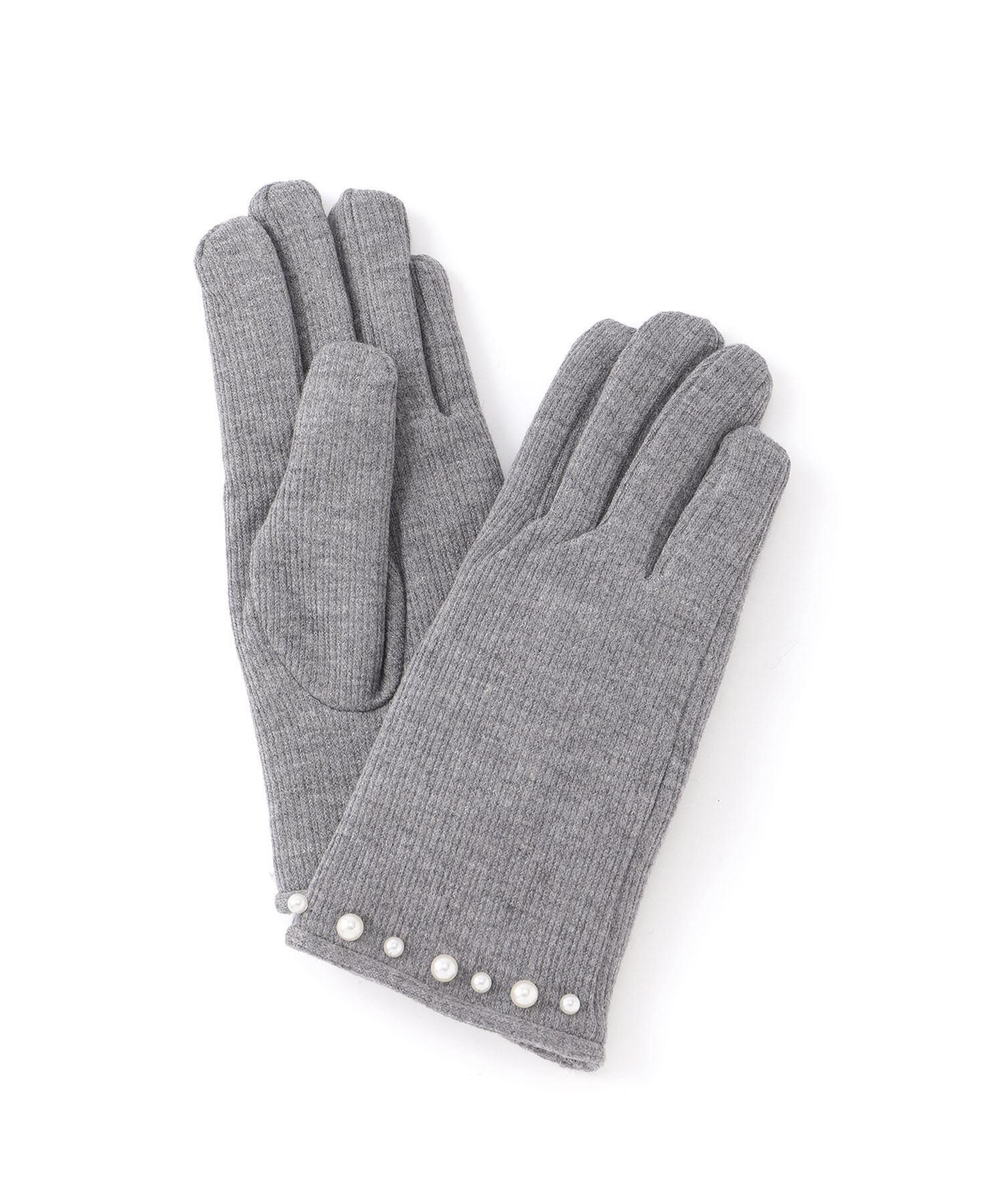 ROPE PICNIC PASSAGE「パール/リブジャージーグローブ」|手袋|