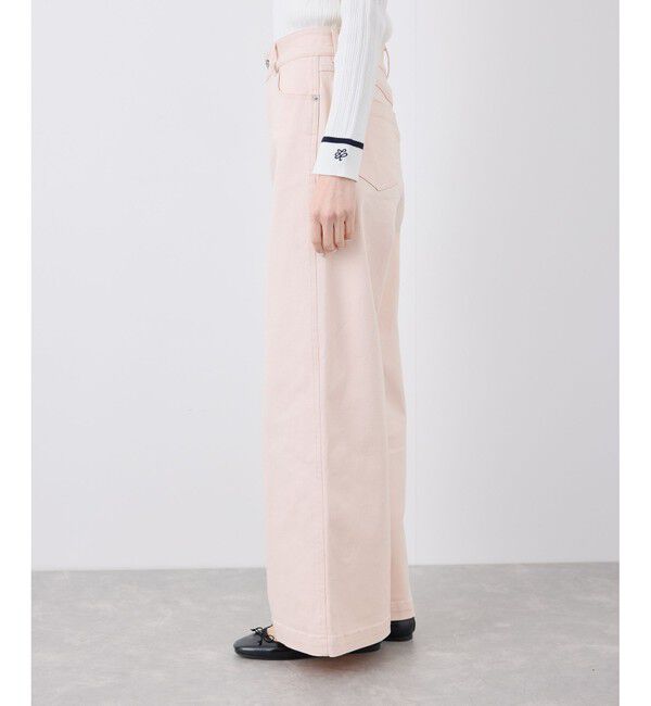 Rope&rsquo;Picnic「【ウエスト革命デニム】Pinkウエストシェイプワイドデニム」|デニム|