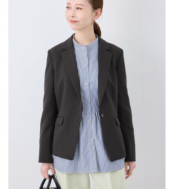 Rope&rsquo;Picnic「360&deg;ウルトラストレッチ テーラードジャケット/ UVカット・花粉ガード・セットアップ対応」|テーラードジャケット|