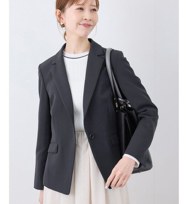 Rope&rsquo;Picnic「360&deg;ウルトラストレッチ テーラードジャケット/ UVカット・花粉ガード・セットアップ対応」|テーラードジャケット|