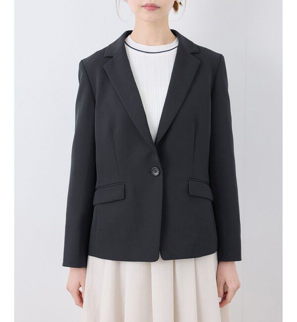 Rope&rsquo;Picnic「360&deg;ウルトラストレッチ テーラードジャケット/ UVカット・花粉ガード・セットアップ対応」|テーラードジャケット|