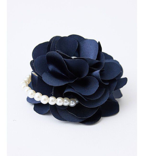 ROPE PICNIC PASSAGE「パール&times;サテンフラワーコサージュ」|ブローチ・コサージュ|