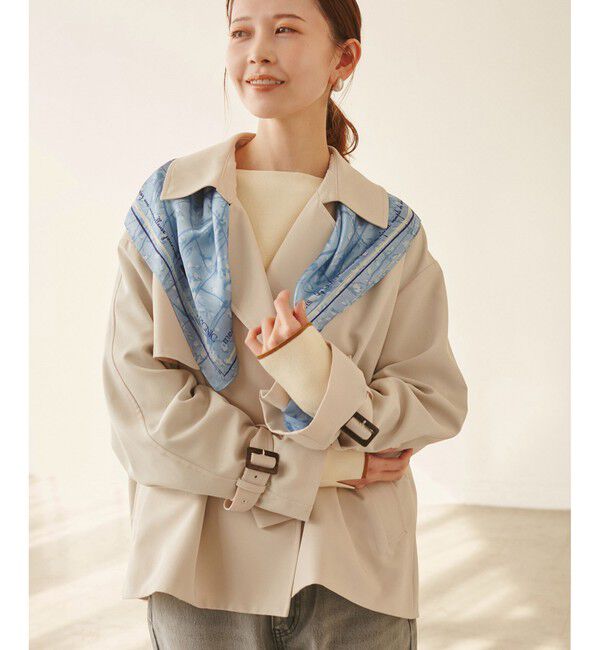 ROPE PICNIC PASSAGE「【YOKU MOKU/ヨックモック&times;ROPE' PICNIC】フラワーグラデーションスカーフ」|バンダナ・スカーフ|