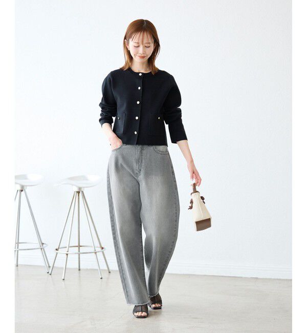 Rope&rsquo;Picnic「【emur/エミュール】カービーデニムパンツ」|デニム|