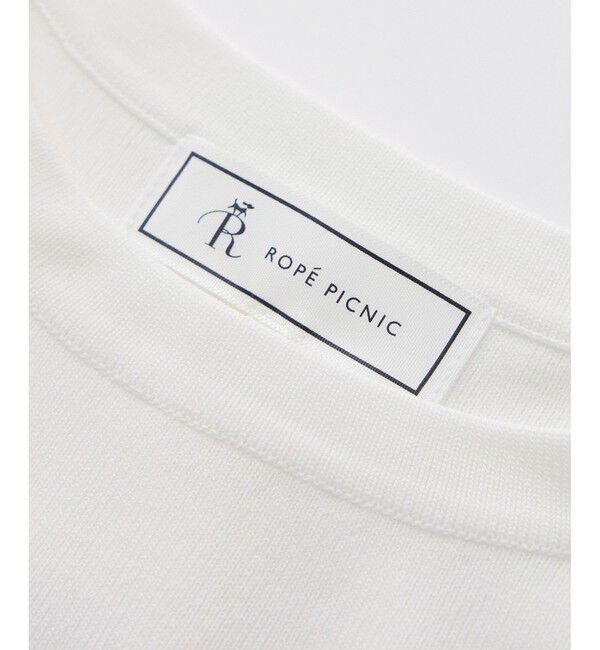 Rope&rsquo;Picnic「【イージーケア・UVカット・接触冷感・洗濯機OK】ハーフスリーブニットプルオーバー」|ニット・セーター|