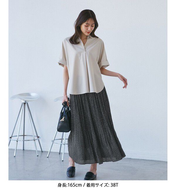 Rope&rsquo;Picnic「【新色追加】着丈が選べるエアリープリーツスカート」|スカート|