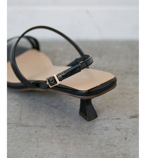 ROPE PICNIC PASSAGE「ナローストラップキトゥンヒールサンダル」|サンダル|