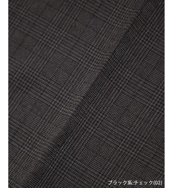 Rope&rsquo;Picnic「【WEB限定・丈長め】レディハンサムシリーズ ウールライクウエストタックセミワイドパンツ」|スラックス|