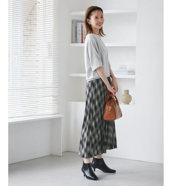 Rope&rsquo;Picnic「チェック柄プリーツスカート」|スカート|