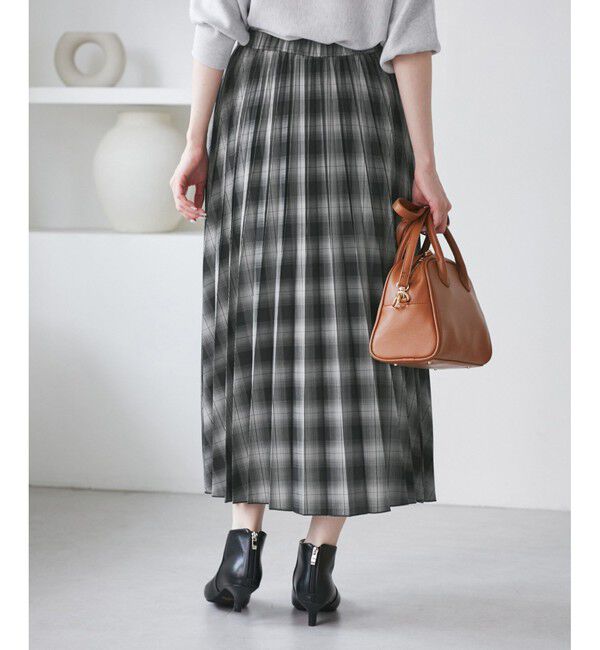 Rope&rsquo;Picnic「チェック柄プリーツスカート」|スカート|